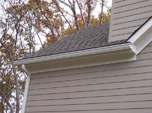 Gutter topper/cover installation sample